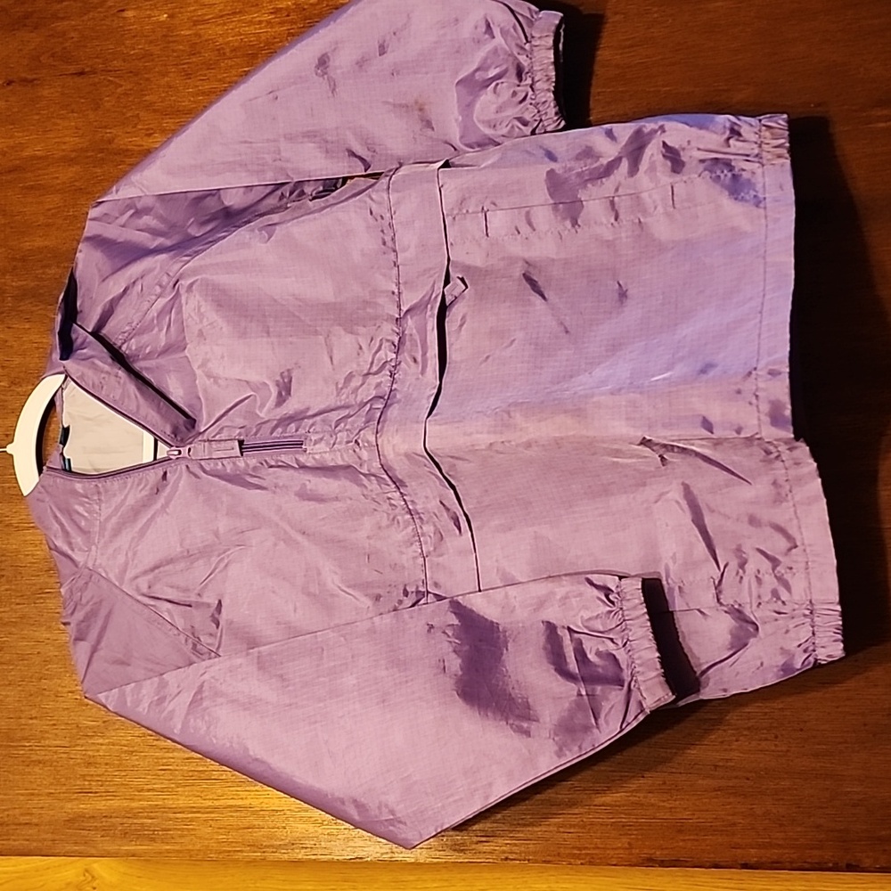 Violet rain jacket